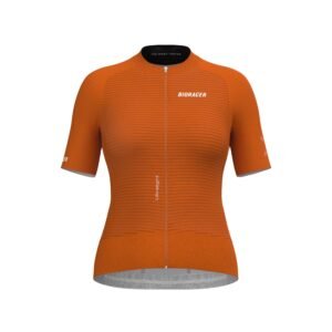 Bioracer Epic Ultralight Women’s Jersey női kerékpáros mez, ultrakönnyű, légáteresztő, UV-védelemmel, narancssárga rozsda barna