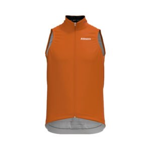 Bioracer Bioracer Icon Gilet szélálló, könnyű, lélegző kerékpáros mellény, bronz narancssárga