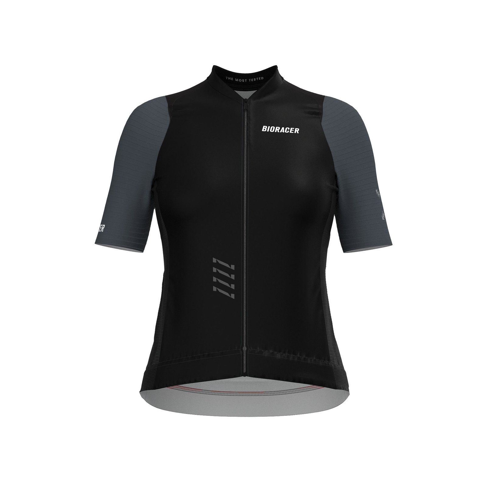 Bioracer Icon Women’s Jersey női kerékpáros mez, légáteresztő, testhezálló, gyors száradású, fekete szürke