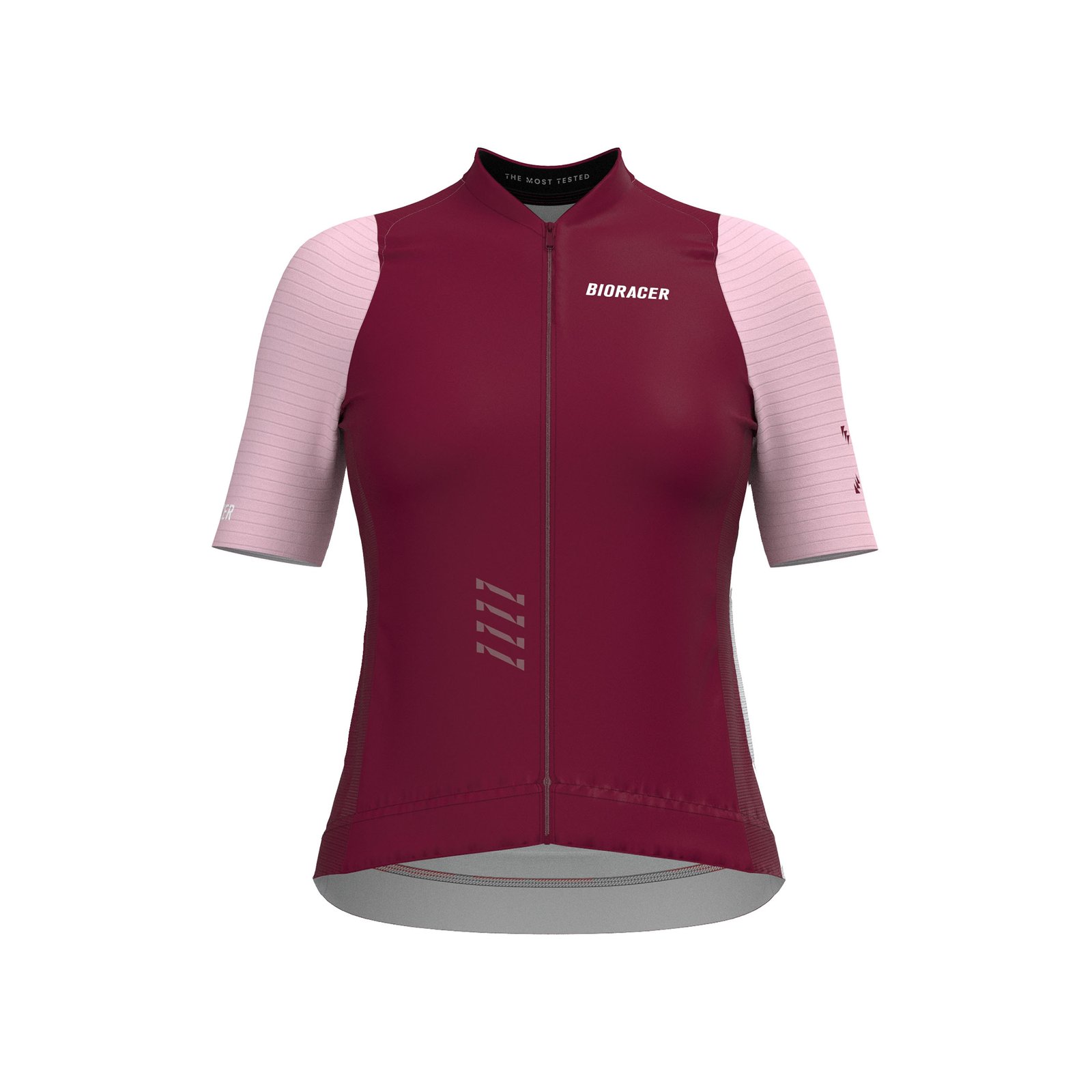 Bioracer Icon Women’s Jersey női kerékpáros mez, légáteresztő, testhezálló, gyors száradású, bordó pink rózsaszín