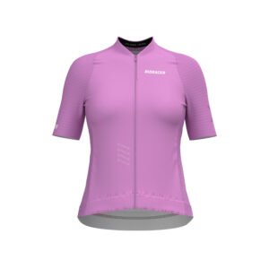 Bioracer Bioracer Icon Women’s Jersey női kerékpáros mez, légáteresztő, testhezálló, gyors száradású, rózsaszín lila