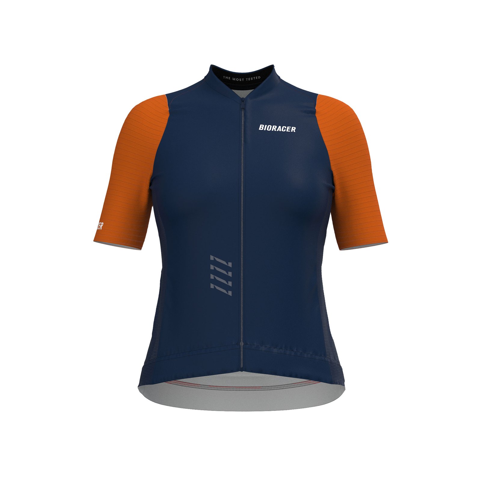 Bioracer Icon Women’s Jersey női kerékpáros mez, légáteresztő, testhezálló, gyors száradású, bronz barna sötét kék