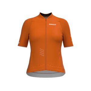 Bioracer Icon Women’s Jersey női kerékpáros mez, légáteresztő, testhezálló, gyors száradású, narancssárga rozsda barna