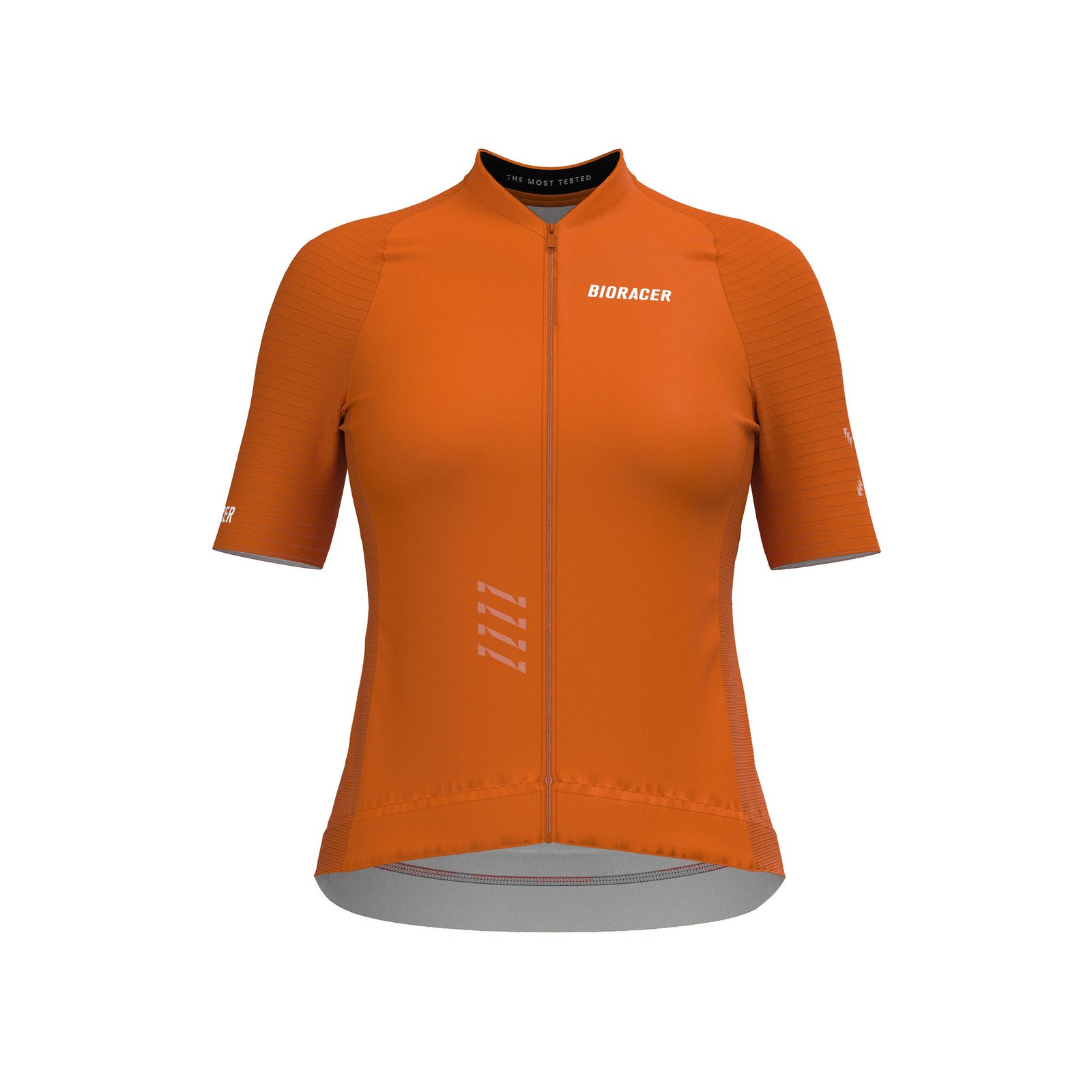 Bioracer Icon Women’s Jersey női kerékpáros mez, légáteresztő, testhezálló, gyors száradású, narancssárga rozsda barna