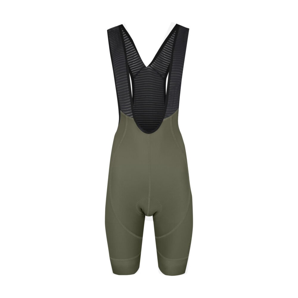 Bioracer Icon Women's Bibshorts női kerékpáros rövid kantáros nadrág, kényelmes, légáteresztő, gyors száradású, oliva zöld