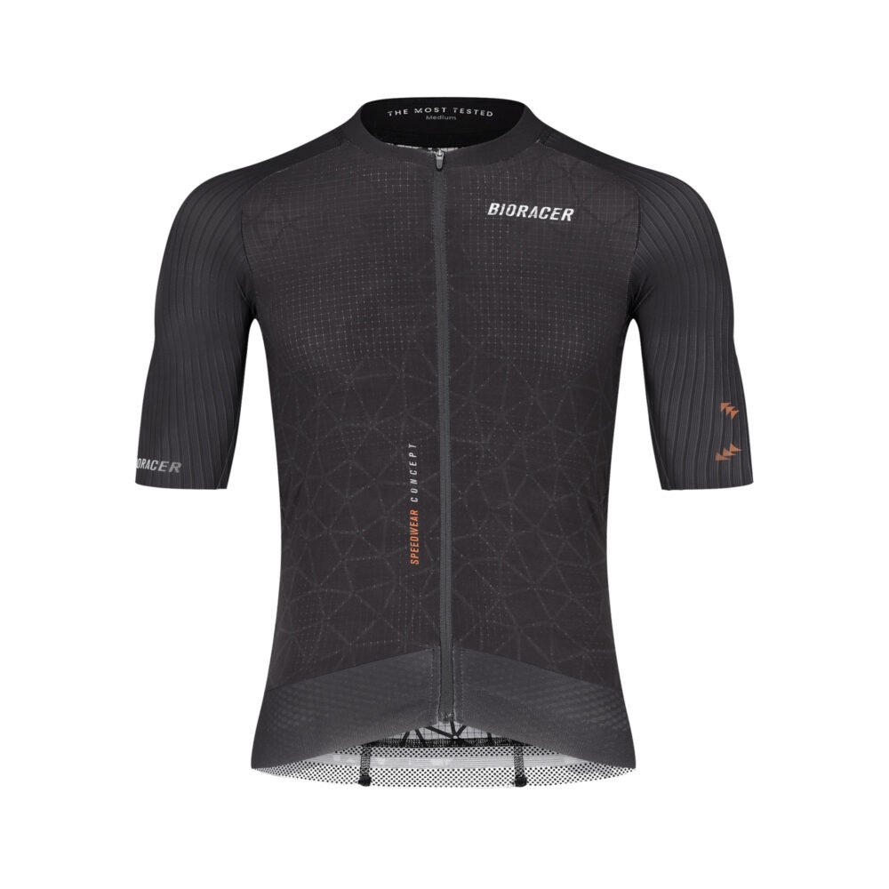 Bioracer Speedwear Graphene Jersey Cool, szellős, hűsítő, gyors száradású kerékpáros mez, fekete