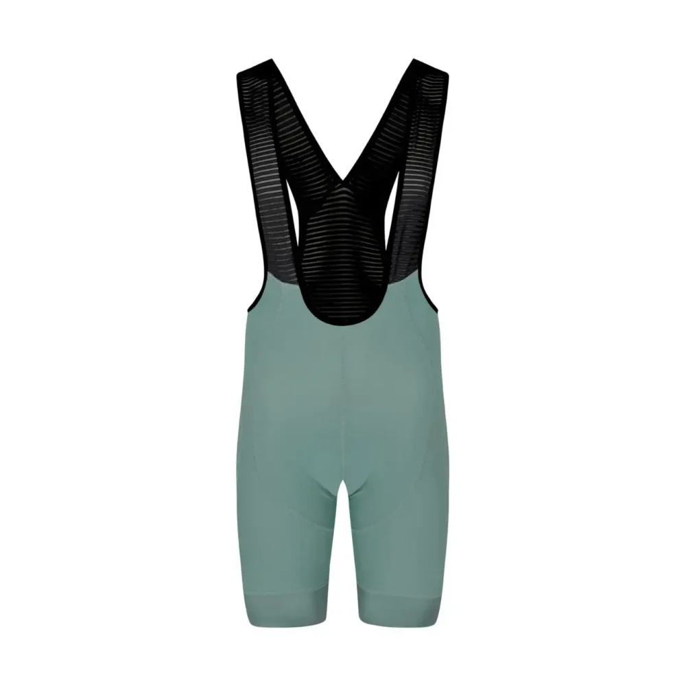 Bioracer Icon Bibshorts, kényelmes, szellős, gyors száradású kerékpáros nadrág, evergreen zöld
