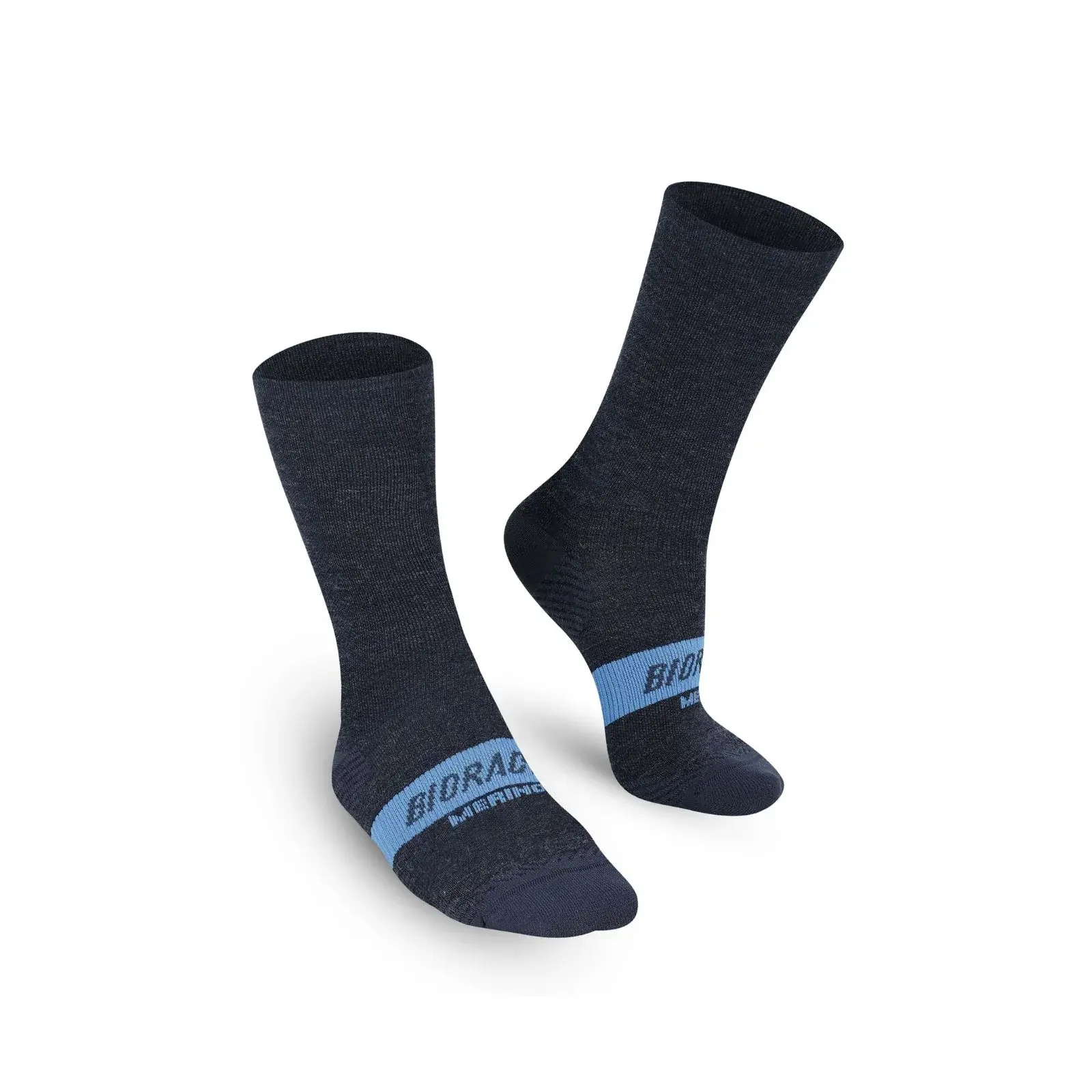 Bioracer Thermal Merino Socks Nautica, kerékpáros zokni, hőszigetelt, merinó gyapjú, légáteresztő, tengerészkék sötét kék
