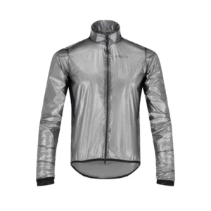 Bioracer Rainy Jacket Black, vízálló kerékpáros kabát, szélálló, könnyű, fekete
