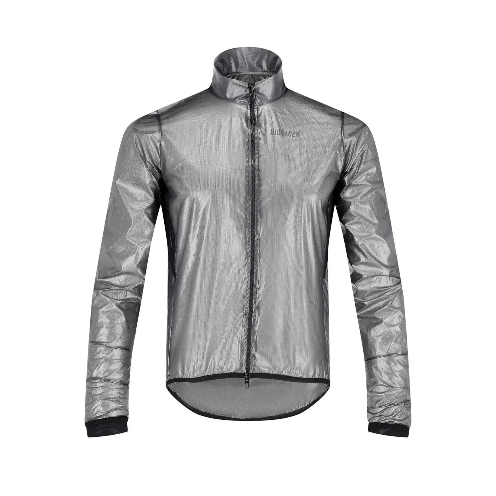 Bioracer Rainy Jacket Black, vízálló kerékpáros kabát, szélálló, könnyű, fekete