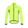 Bioracer Rainy Jacket Fluo Yellow, vízálló kerékpáros kabát, szélálló, fényvisszaverő, fluo sárga