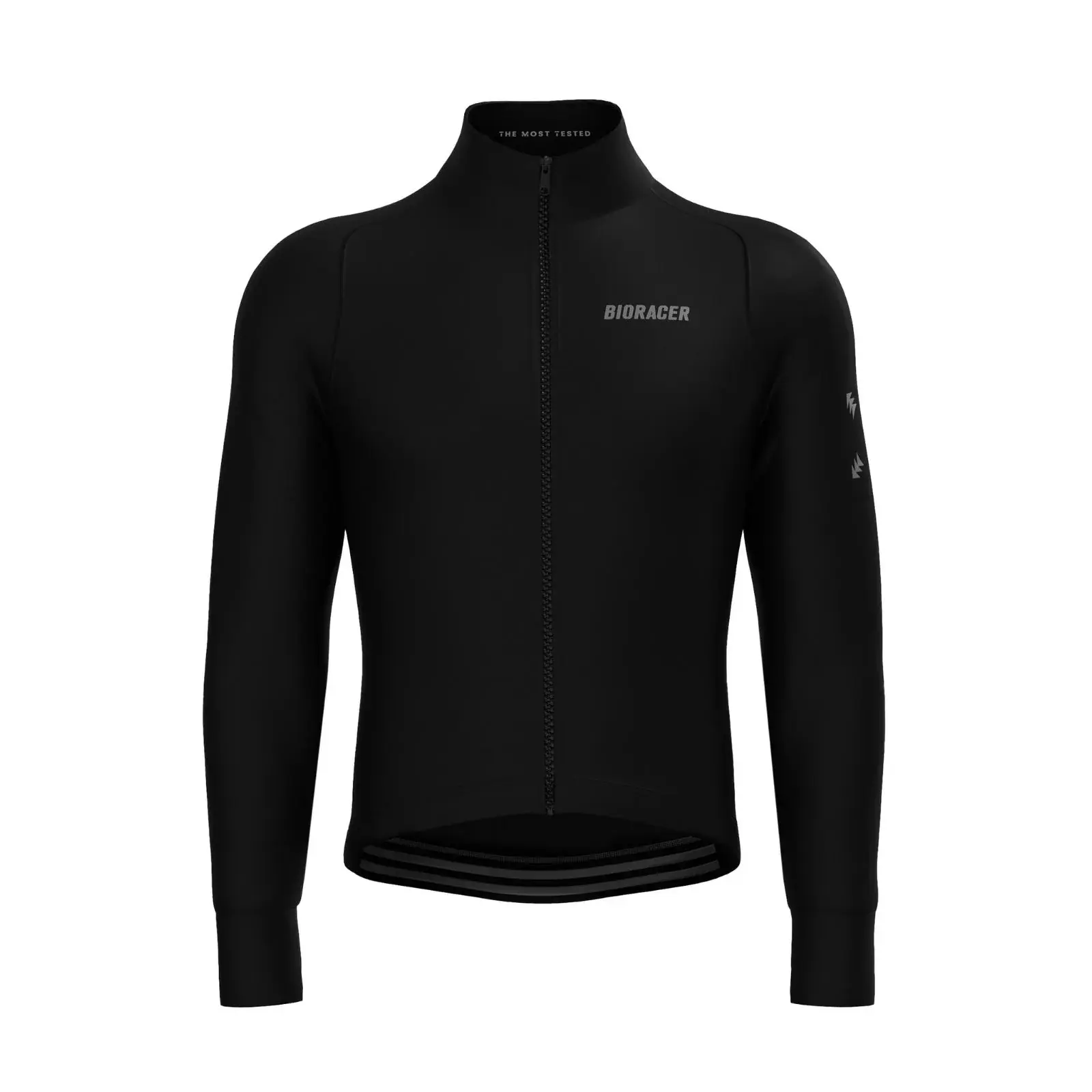 Bioracer Tempest Jacket Eclipse Black, thermo kerékpáros kabát, vízlepergető, szélálló, fekete