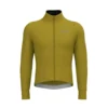 Bioracer Tempest Jacket Green Curry, thermo kerékpáros kabát, vízlepergető, szélálló, zöld mustár sárga