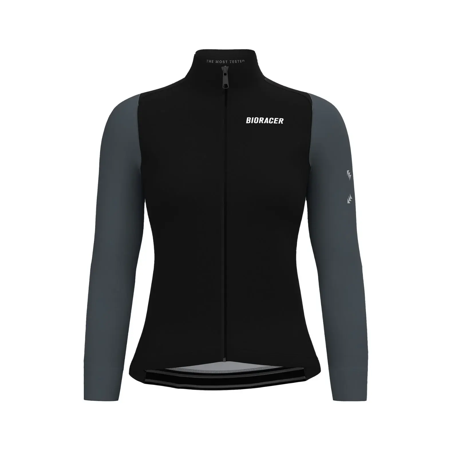 Bioracer Tempest Light Women’s Jacket Eclipse Black, női kerékpáros kabát, középszezoni hőszigetelés, vízlepergető, szélálló, fekete