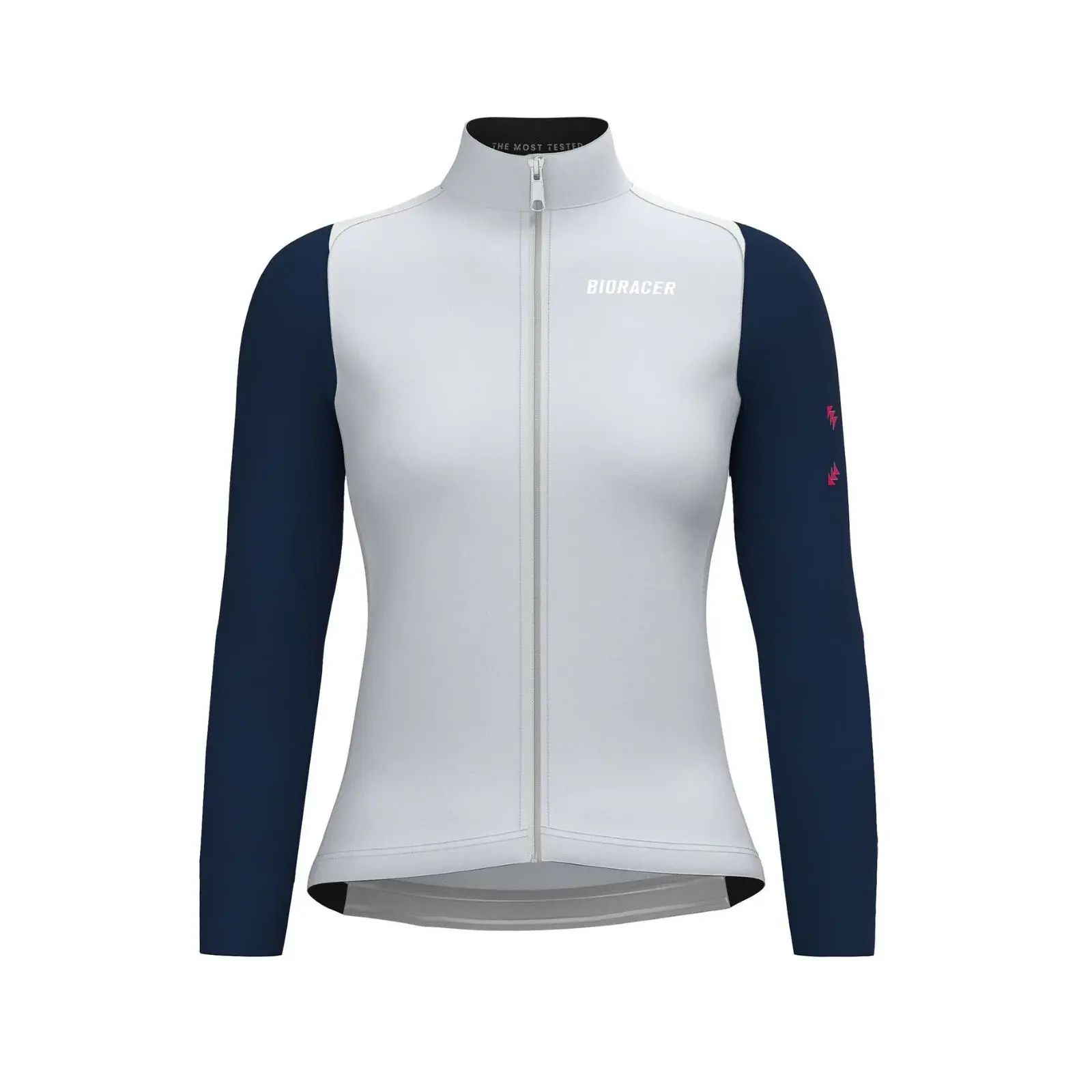 Bioracer Tempest Light Women’s Jacket Cool Grey – Nautica, női kerékpáros kabát, légáteresztő, vízlepergető, középszürke-kék