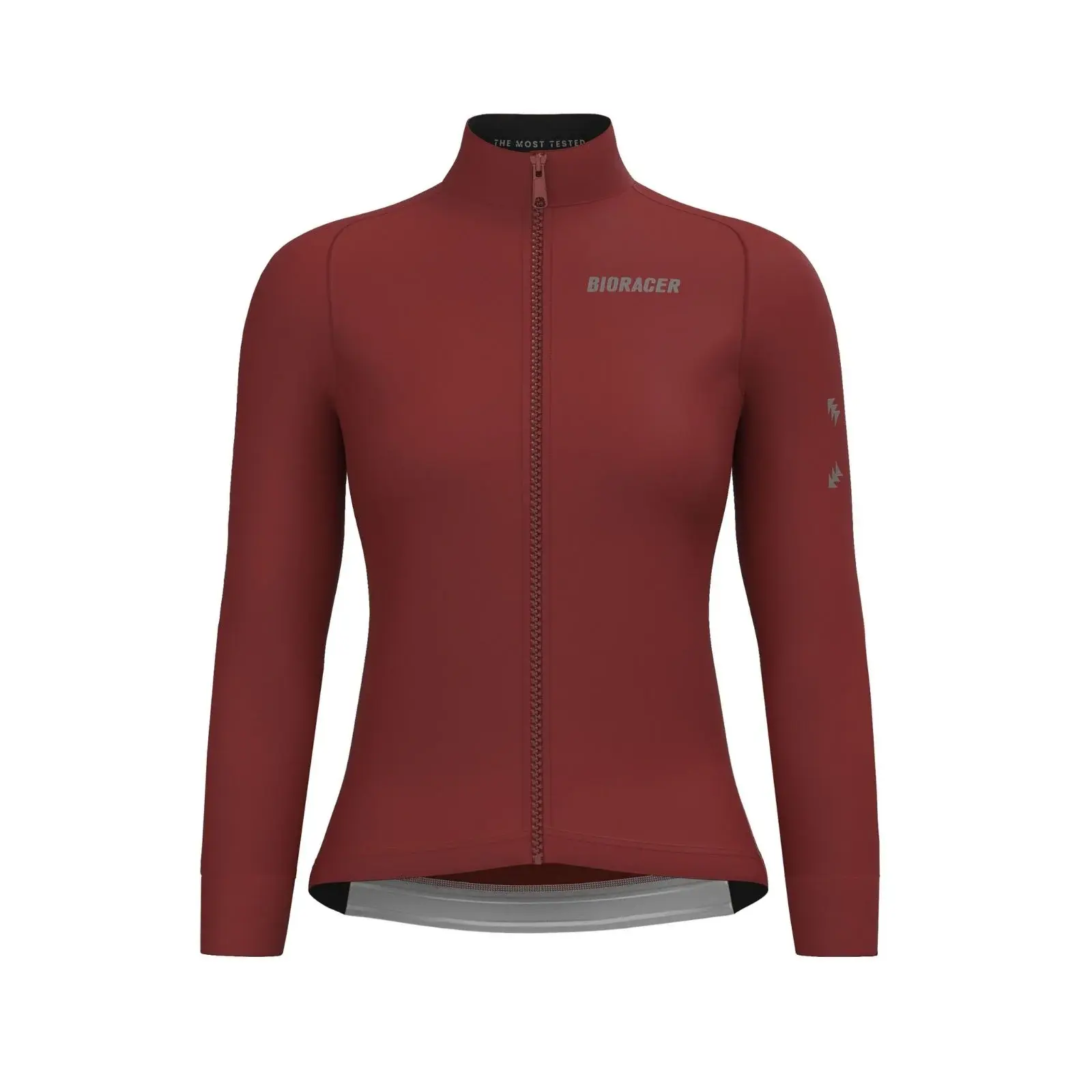 Bioracer Tempest Jacket Women Berry Blizzard, női kerékpáros kabát, szélálló, vízlepergető, thermó, bordó piros